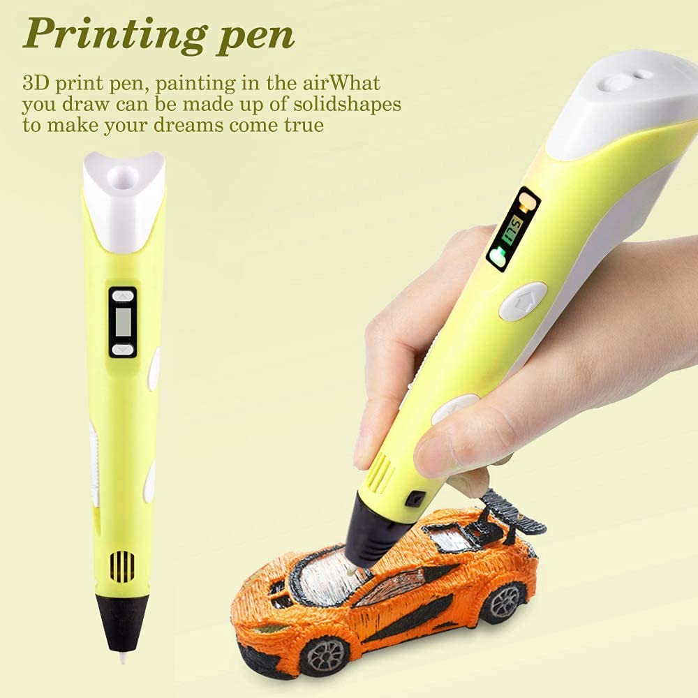 3D Pen For Kids  3D Printing Pen With Yellow Color - protomont