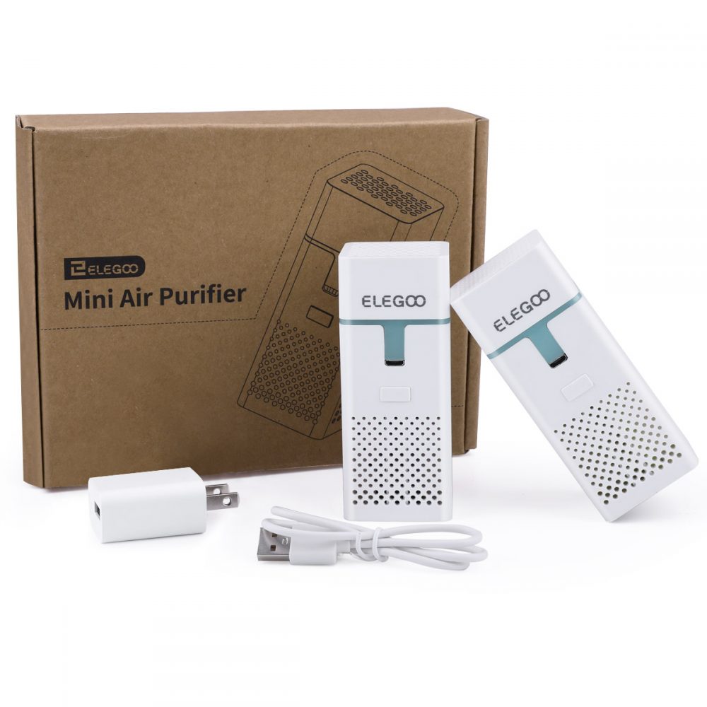 ELEGOO Mini Air Purifier with Activated Carbon Filter protomont