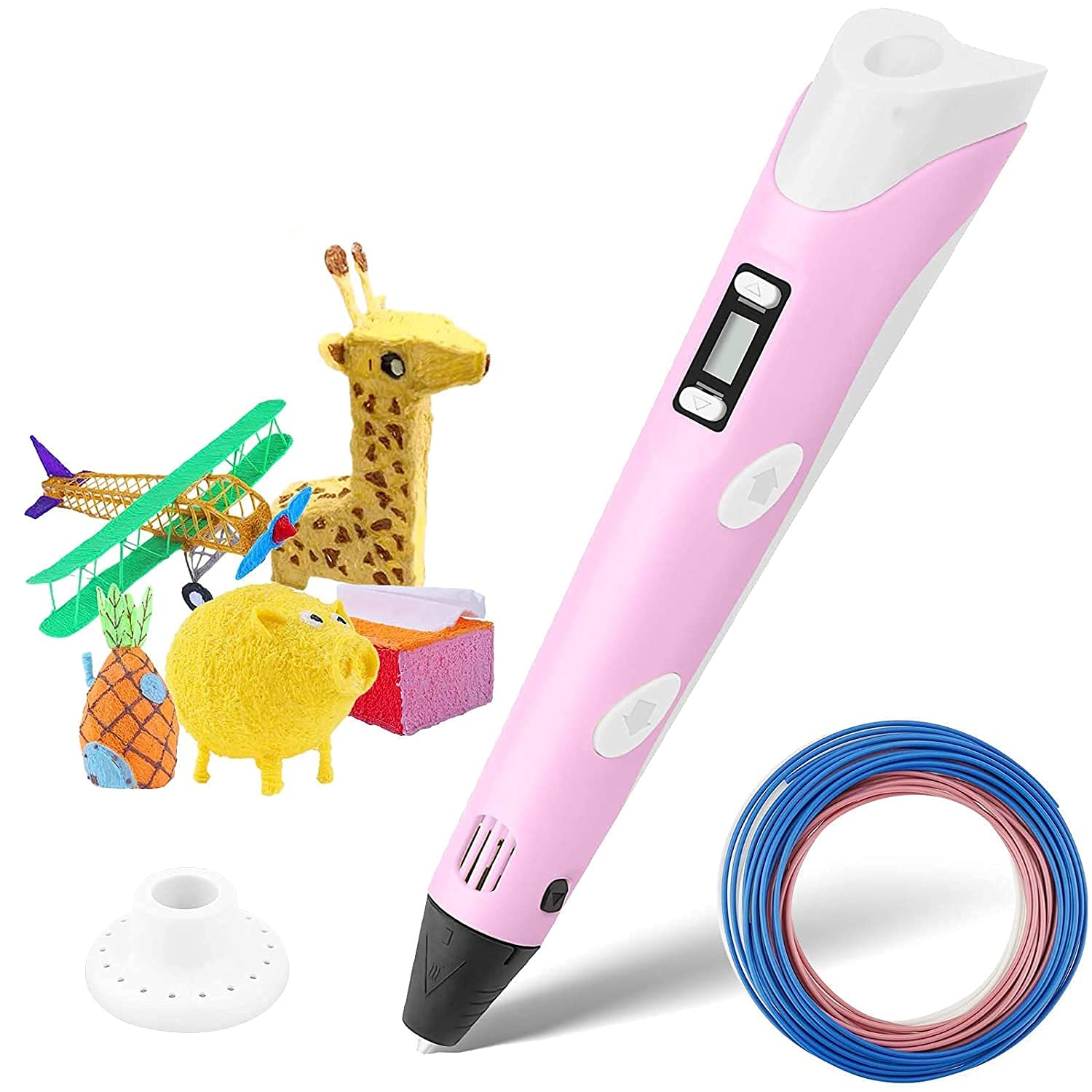 Pink 3D Printing Pen Mat - 3D Pen Mat for Kids, Adults - 16.3x10.8 inch 3D  mat with Animal Patterns for 3D Printing Pen - Great 3D Silicone Pen Mat 