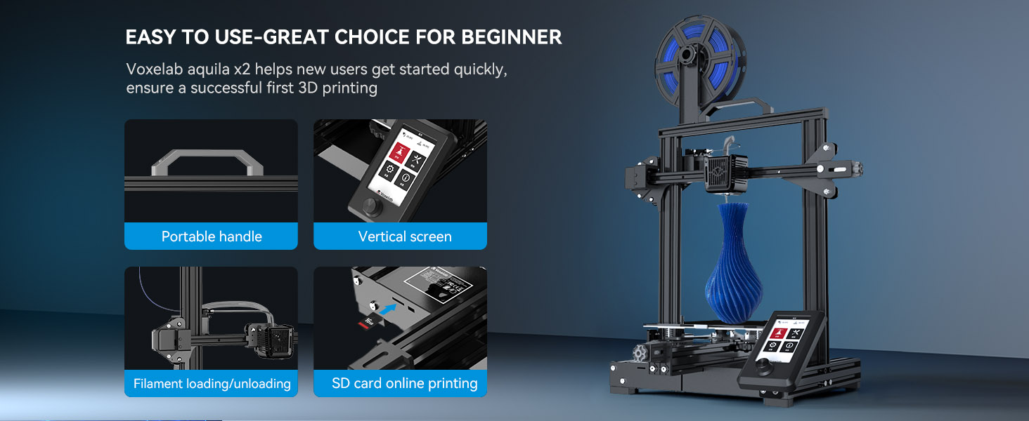 Voxelab Aquila X2 FDM 3D Printer Great Choice For Beginner