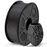 FiLAMONT 1.75mm PLA Premium Plus Carbon 3D Printer Filament – Strong, Lightweight, Matte Black Finish