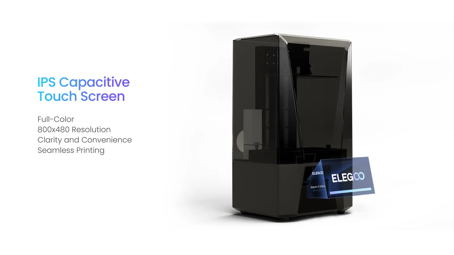 elegoo saturn 3 ultra msla 3d printer 4-Inch IPS Touch Screen