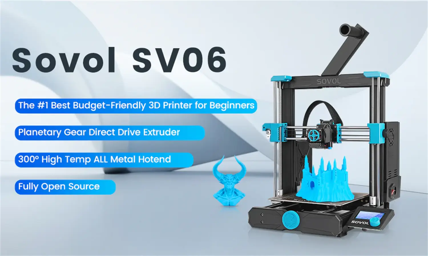 Sovol SV06 Premium Desktop 3D Printer Budget-Friendly & Ideal for Beginners