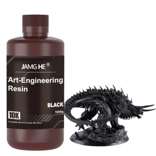 JAMG HE 10k Art-Engineering Resin (Black)- "Unlock Precision and Performance - Your Ultimate 3D Printing Solution" High Precision, Low Odor, High Toughness