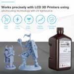 ELEGOO Standard Photopolymer 2.0 Resin Grey Colour 2 Kg: Achieve High-Precision 3D Prints with Smoothness, Durability, and Value in Larger Bottles!