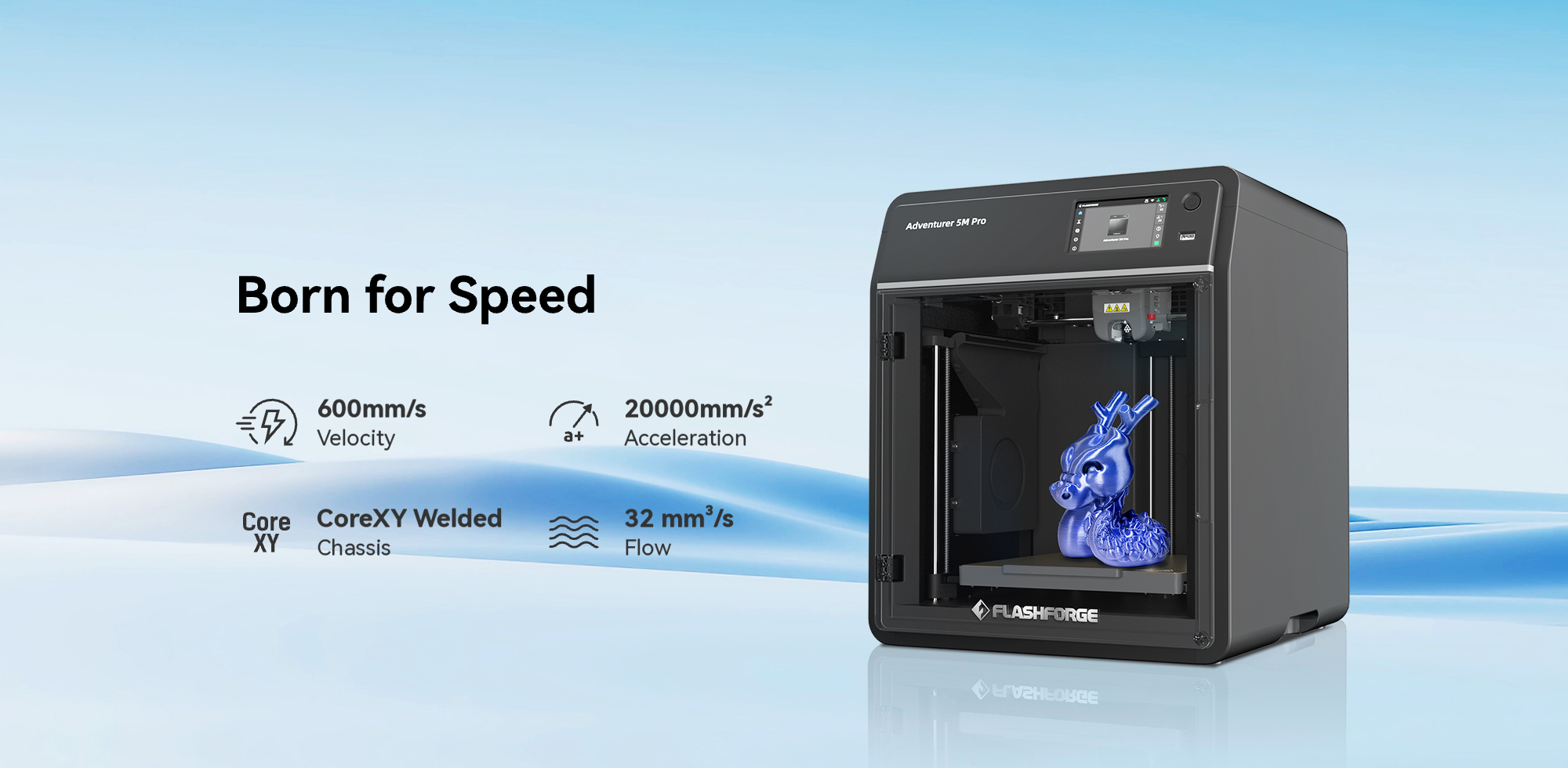 Flashforge Adventurer 5M Pro 3D Printer: High-Speed, High-Quality FDM 3D Printing