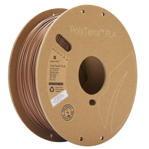 Polymaker PolyTerra™ PLA Filament (Earth Brown)- Eco-Friendly 3D Printing Material