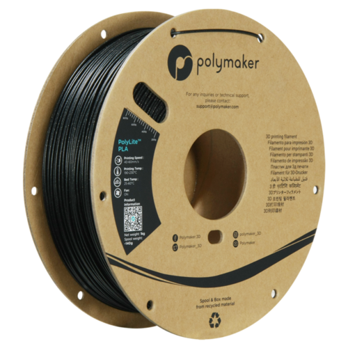 Polymaker PolyLite™ Galaxy PLA Filament (Black): Effortless Printing, Vibrant Results Premium Quality 3D Printer Filament