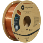 Polymaker PolyLite™ Silk PLA Filament (Bronze) 1.75mm 1Kg - High-Quality, Eco-Friendly 3D Printer Filament