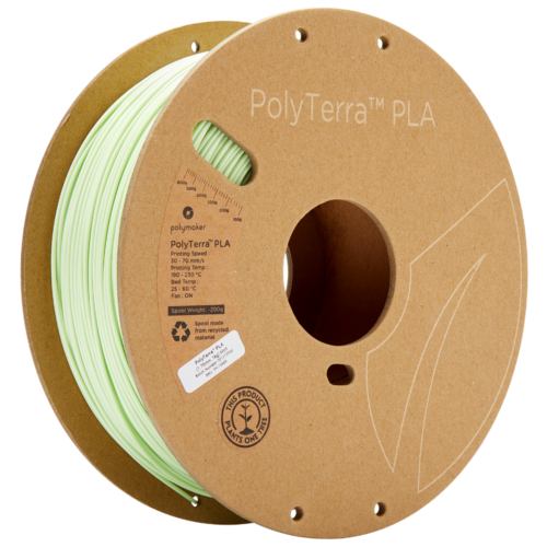 Polymaker PolyTerra™ PLA Filament (Mint)- Eco-Friendly 3D Printing Material