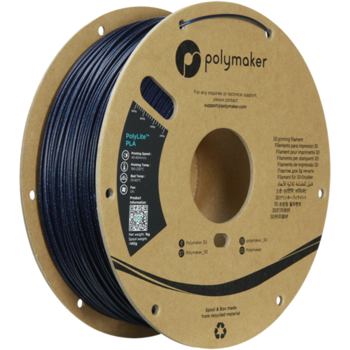 Polymaker PolyLite™ Galaxy PLA Filament (Dark Blue): Effortless Printing, Vibrant Results Premium Quality 3D Printer Filament