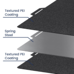 BambuLab Dual-Sided Textured PEI Plate - High-Quality 3D Printer Build Surface for Enhanced Adhesion