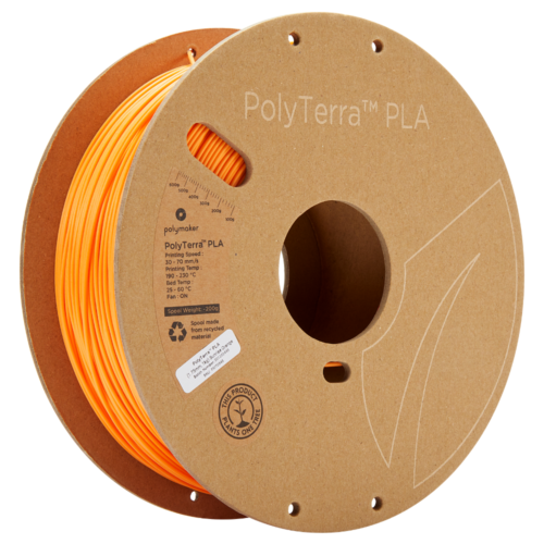 Polymaker PolyTerra™ PLA Filament (Sunrise Orange)- Eco-Friendly 3D Printing Material