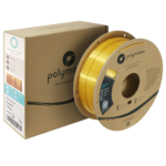 Polymaker PolyLite™ Silk PLA Filament (Gold) 1.75mm 1Kg - High-Quality, Eco-Friendly 3D Printer Filament