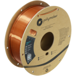 Polymaker PolyLite™ Silk PLA Filament (Bronze) 1.75mm 1Kg - High-Quality, Eco-Friendly 3D Printer Filament