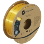 Polymaker PolyLite™ Silk PLA Filament (Gold) 1.75mm 1Kg - High-Quality, Eco-Friendly 3D Printer Filament