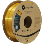 Polymaker PolyLite™ Silk PLA Filament (Gold) 1.75mm 1Kg - High-Quality, Eco-Friendly 3D Printer Filament