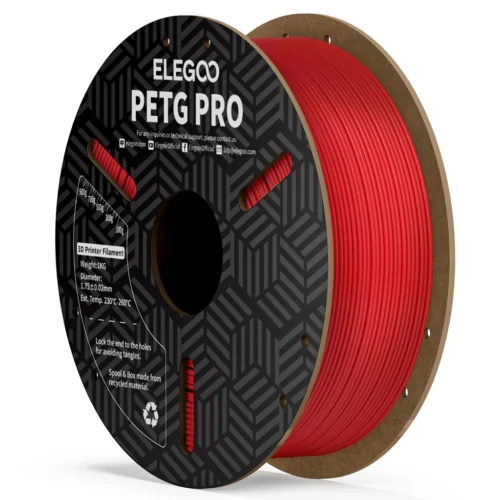 "ELEGOO PETG PRO Filament (Red): Precision and Strength for Affordable and Reliable 3D Printing in India"