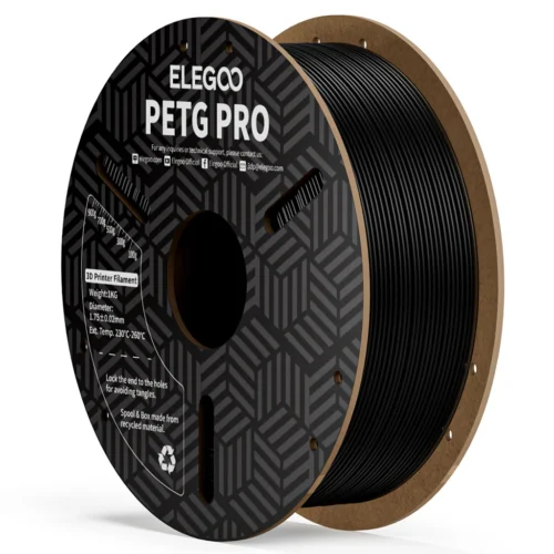 "ELEGOO PETG PRO Filament (Black ): Precision and Strength for Affordable and Reliable 3D Printing in India"