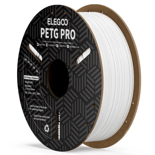 "ELEGOO PETG PRO Filament (White ): Precision and Strength for Affordable and Reliable 3D Printing in India"