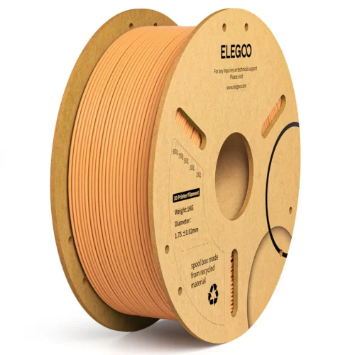 ELEGOO PLA+ Filament (Orange) – Premium 3D Printing Material for High-Quality Creations, Clog-Free, and Universally Compatible”| Strong, Smooth, Glossy, Reliable | 1KG Spool – 3D Printer Filament