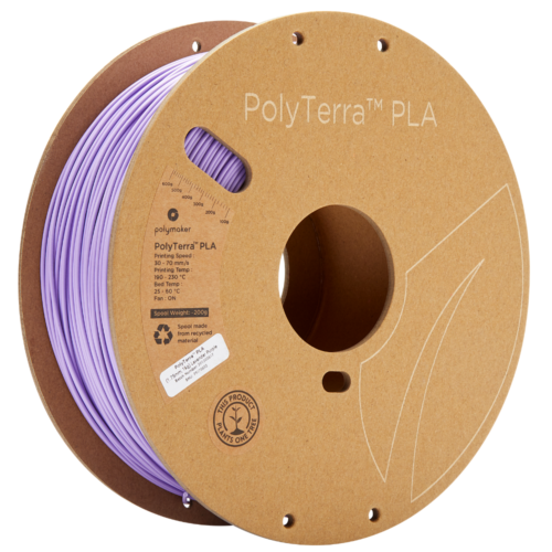 Polymaker PolyTerra™ PLA Filament (Lavender Purple)- Eco-Friendly 3D Printing Material