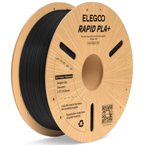 Elegoo RAPID PLA+ Filament (Black) 1.75mm HIGH-STRENGTH 1KG spool