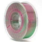 ELEGOO Silk PLA Filaments (Silk Green Red): High-Quality, Glossy 3D Printing Material with Precise Dimensional Accuracy and Low Shrinkage