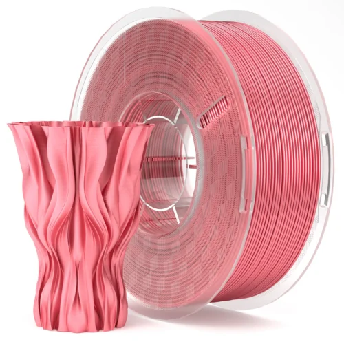 ELEGOO Silk PLA Filaments (Silk Coral Pink): High-Quality, Glossy 3D Printing Material with Precise Dimensional Accuracy and Low Shrinkage