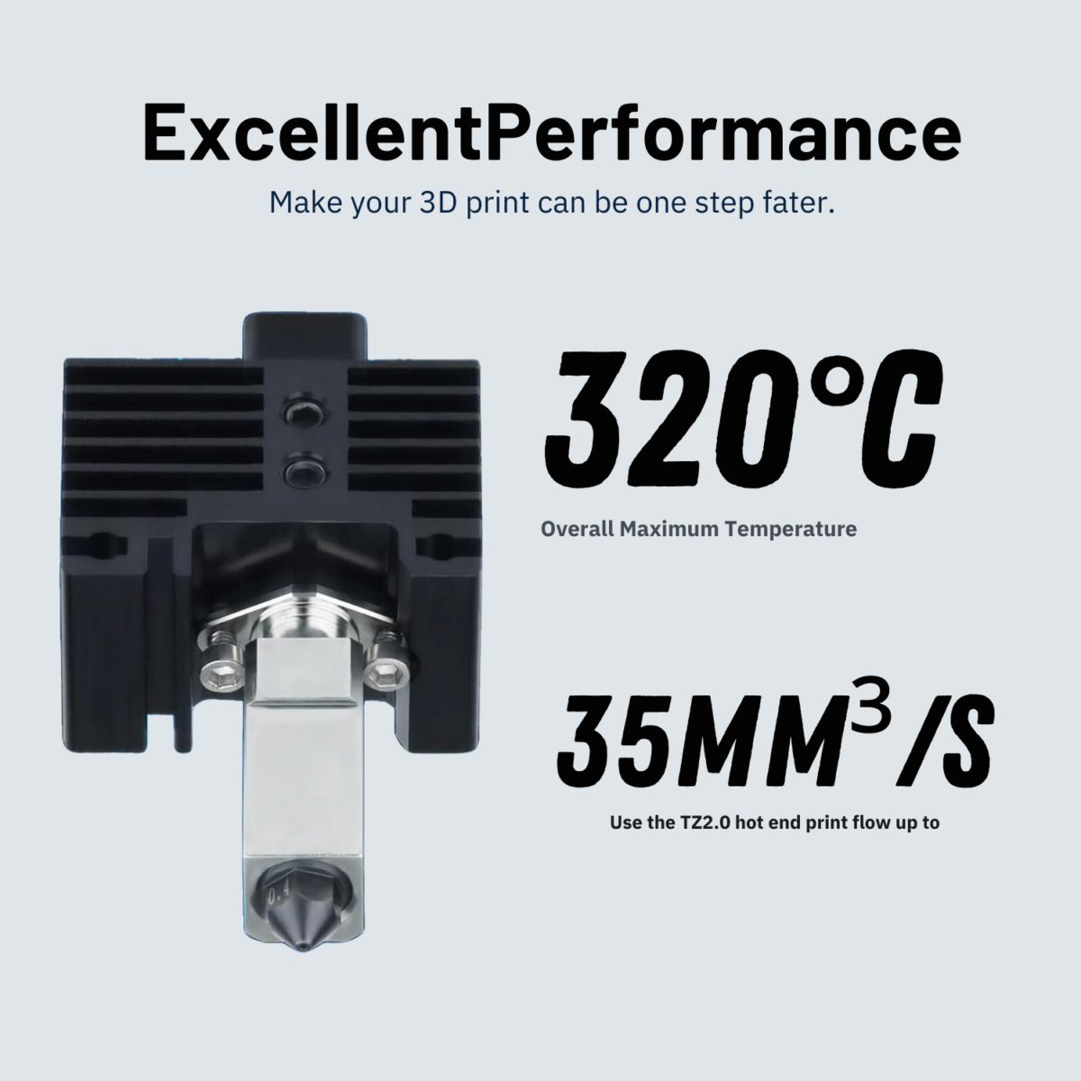 Bambulab 0.4mm Hot End Nozzle Assembly Kit – Durable and High-Performance Upgrade for Bambu Labs X1 and X1CC FDM 3D Printers