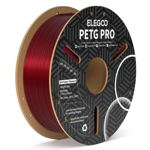 ELEGOO PETG PRO Filament (Burgundy Red): Precision and Strength for Affordable and Reliable 3D Printing in India