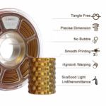 Filamont Silk Tri Color Gold, Silver, and Copper 3D Printer Filament