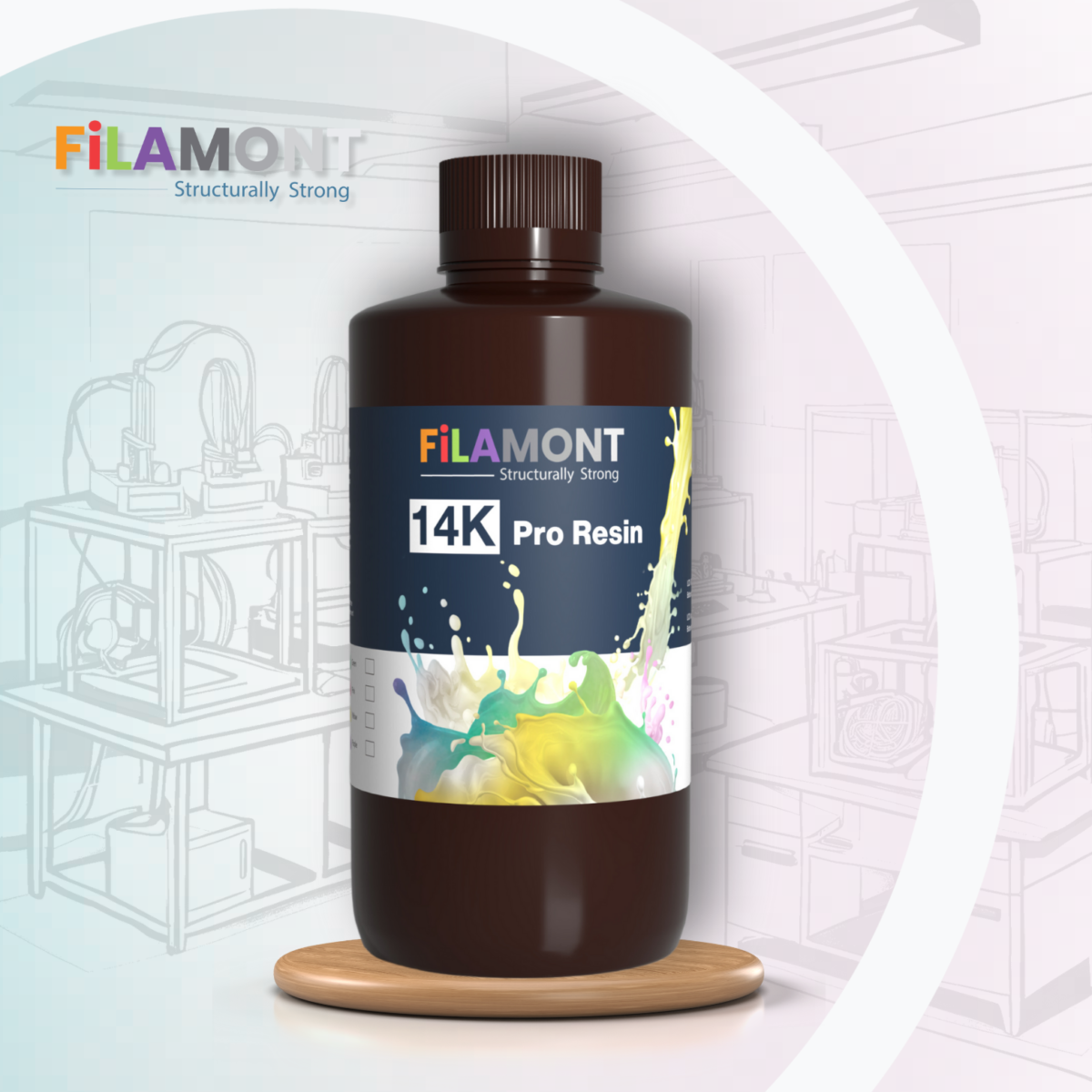 Filamont 14K Pro Resin (Snow White) – Precision Perfected, Beyond 10K & 12K Limits