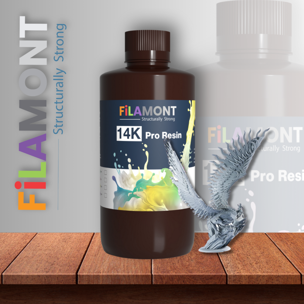 Filamont 14K Pro Resin (Grey) – Precision Perfected, Beyond 10K & 12K Limits