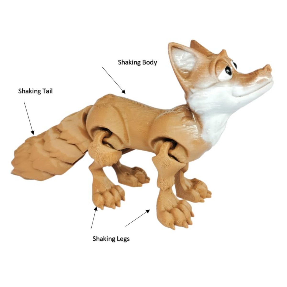 Protomont Flexi Fox - 3D Printed Articulated Toy for Kids