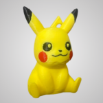 Protomont 3D Printed Pikachu Pokémon Keychain