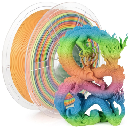 Filamont Silk Rainbow Macaron 3D Printer Filament