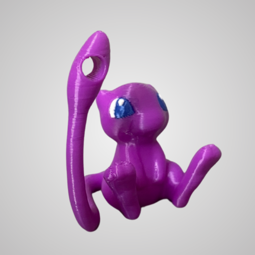 Protomont 3D Printed Mew Pokémon Keychain