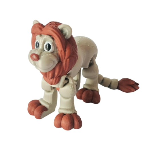 Protomont Flexi Lion - 3D Printed Articulated Toy for Kids