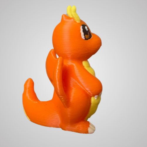 Protomont 3D Printed Dragonite Pokémon Keychain