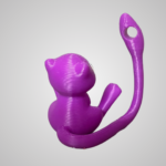 Protomont 3D Printed Mew Pokémon Keychain