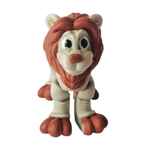 Protomont Flexi Lion - 3D Printed Articulated Toy for Kids