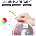 Filamont Silk Rainbow Candy 3D Printer Filament