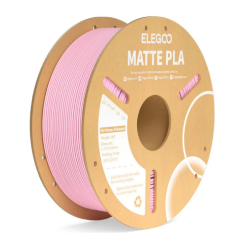 ELEGOO PLA Matte Filament (Sakura Pink) 1.75mm – Versatile Printing Material,1kg