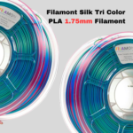 Filamont Silk Tri Color Turquosia, Gold, Coral 3D Printer Filament