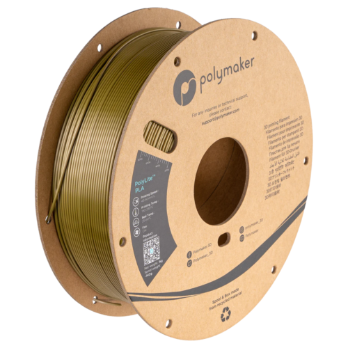 Polymaker PolyLite™ Silk PLA Filament (Silk Brass)