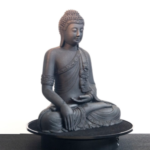 Protomont Meditating Buddha for Home Decor (Black)