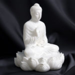 Protomont 3D Printed White Buddha with Storage