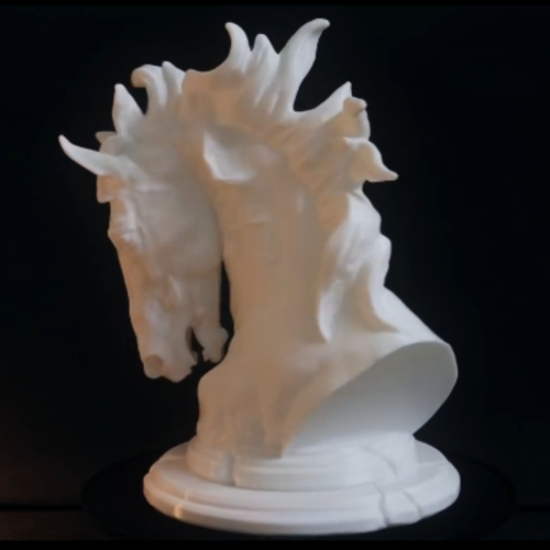 Protomont 3D Printed Horse Head Statue