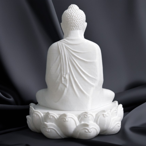 Protomont 3D Printed White Buddha with Storage